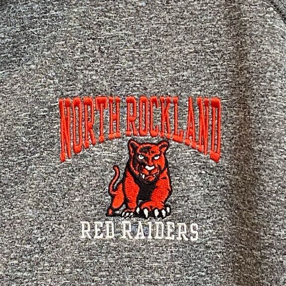 NWT Champion Full Zip Jacket Size XXL Grey Pockets North Rockland Red Raiders - Picture 7 of 16